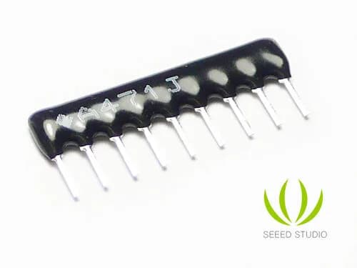 Резистор сетевой 470 Ом 9P 8RES SIP - 5 шт.