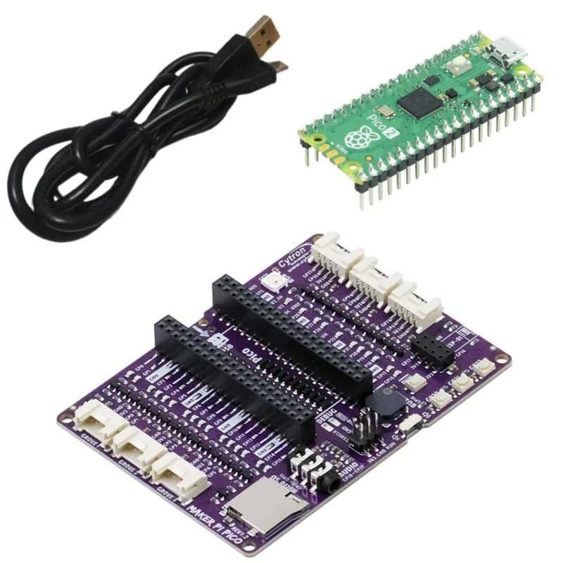 База Maker Pi Pico с Pico 2 H: упрощение Pi Pico для начинающих