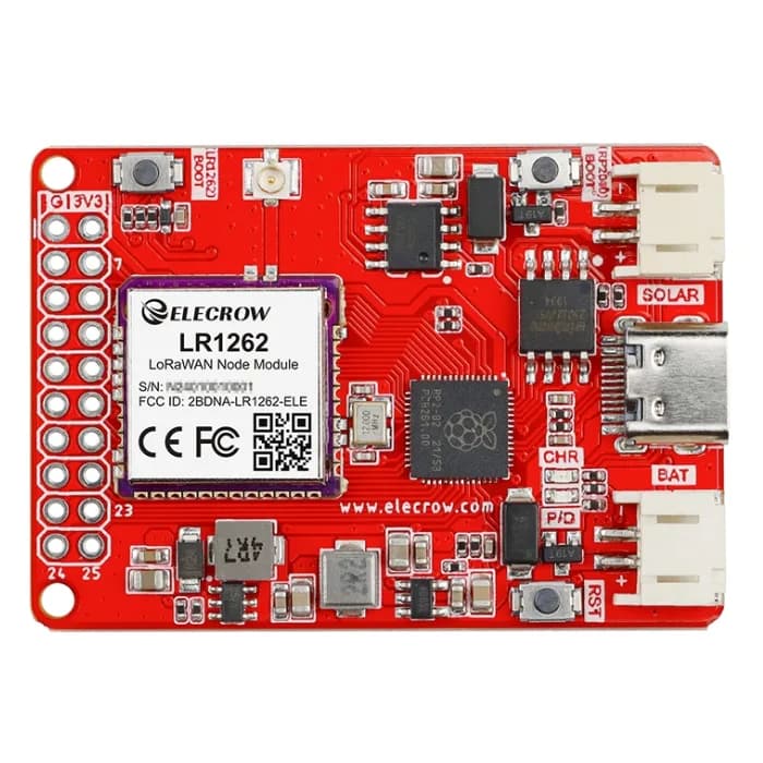 ELECROW LR1262 Узловая плата LoRaWan Узловой модуль для связи на большие расстояния (868 МГц/915 МГц) Частота: 868 МГц
