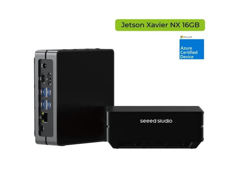 reComputer J2022-Edge AI-устройство с модулем Jetson Xavier NX 16 ГБ, 4xUSB, слотами M.2 Key E и Key M, алюминиевый корпус, предустановленная система JetPack