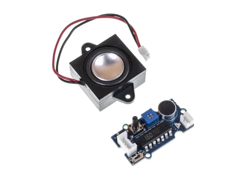Grove-Recorder v2.0 (ISD1820PY) с громкоговорителем/усилителем громкости (NS8002)
