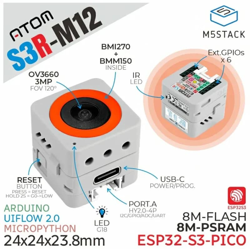 ATOMS3R M12 OV3660