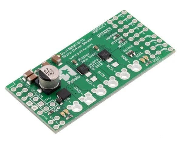 Pololu Dual MAX14870 Щит драйвера двигателя для Arduino
