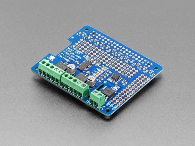 Шляпа Adafruit постоянного тока и шагового двигателя для Raspberry Pi — мини-набор