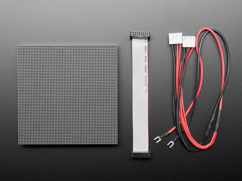 64x64 RGB светодиодная матричная панель - шаг 2 мм