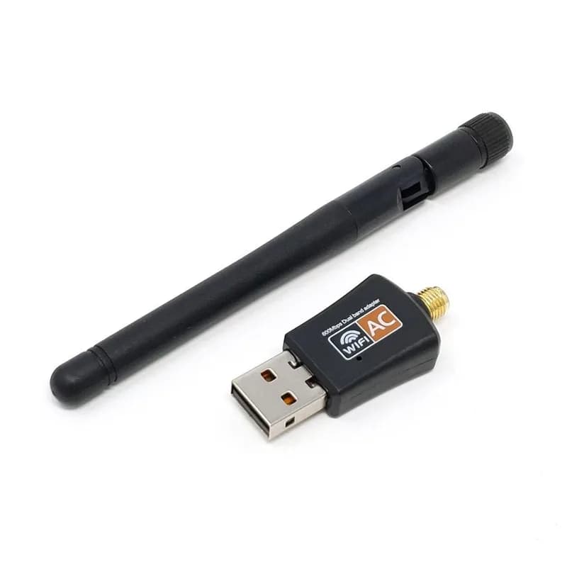 Двухдиапазонный USB-адаптер Wi-Fi Raspberry Pi 5 ГГц/2,4 ГГц с антенной