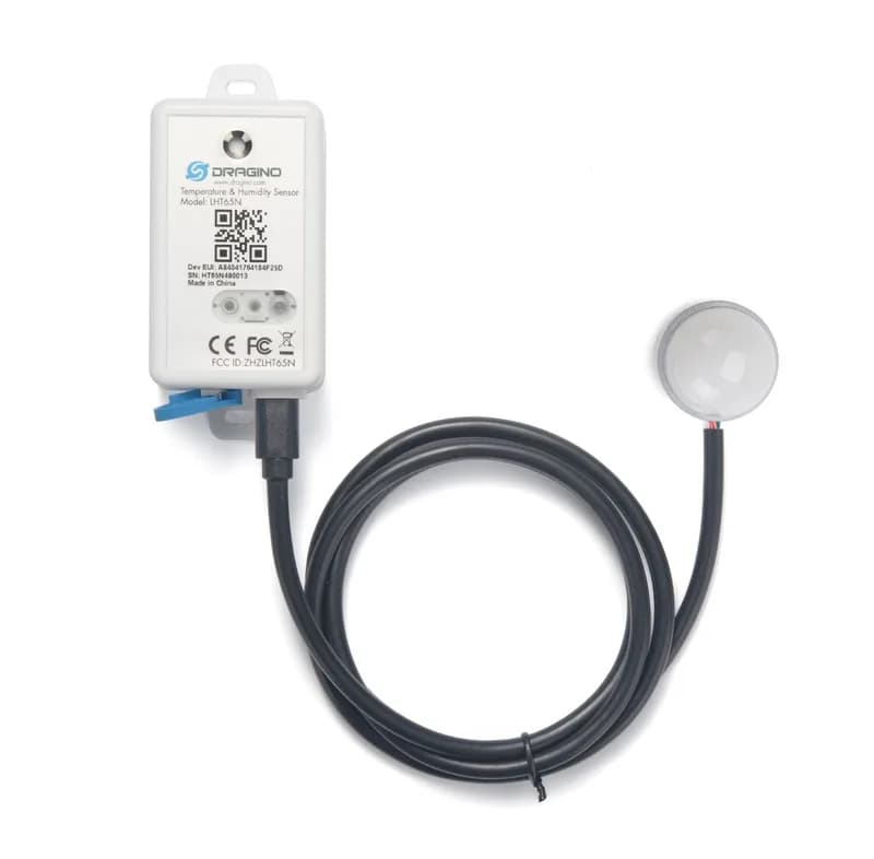 Dragino LHT65N-E5-EU868 LoRaWAN Датчик температуры и люфта с внешним датчиком температуры (люкс)