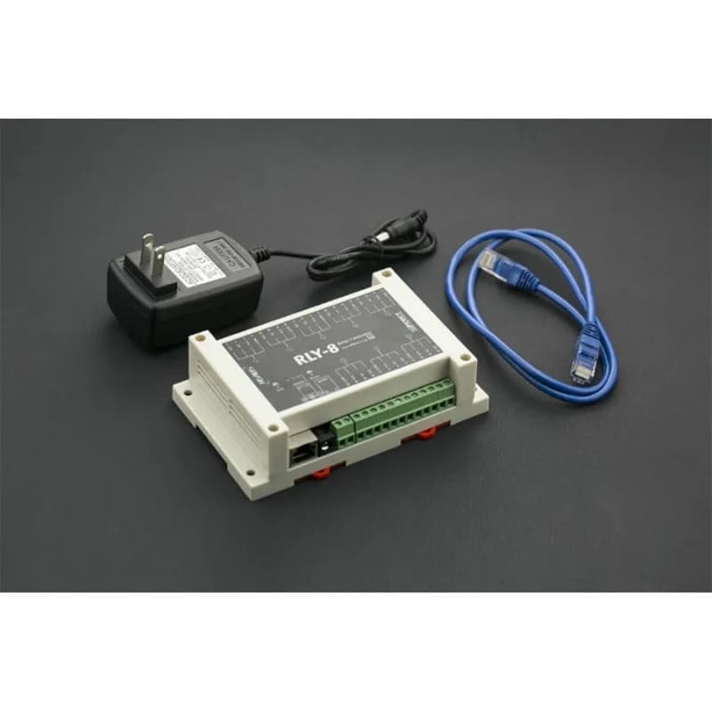 8-канальный релейный контроллер IoT Ethernet (поддержка PoE и RS485)