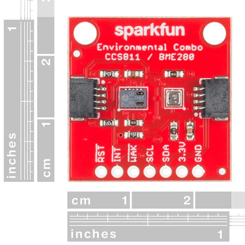 Экологический комбинированный комплект SparkFun — CCS811/BME280 (Qwiic)