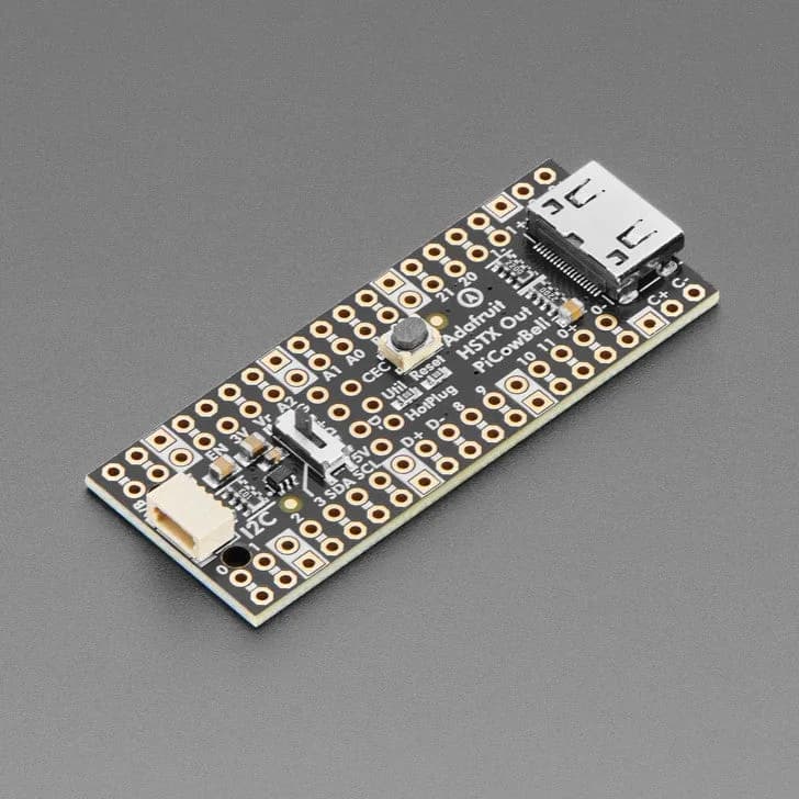 Выход Adafruit PiCowBell HSTX DVI для Pico — работает с дисплеями HDMI