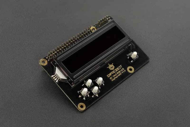 I2C 16x2 RGB ЖК-клавиатура со шрифтом RGB (совместима с Raspberry Pi 4B/3B+)
