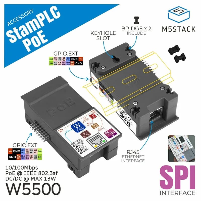 ПЛК M5Stamp PoE