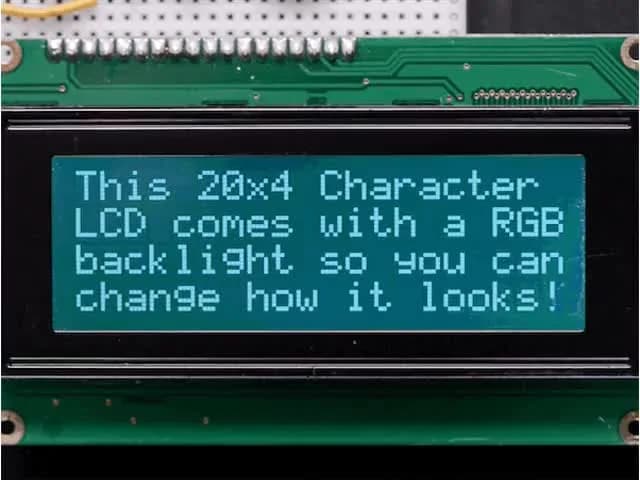 RGB подсветка негативного ЖК 20x4 + доп.