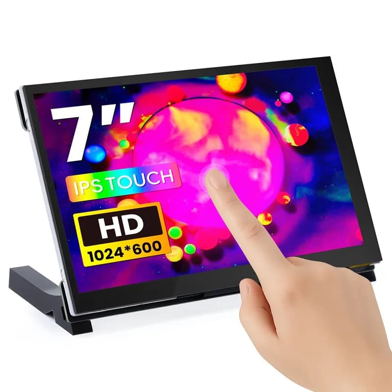 7-дюймовый сенсорный экран IPS HD-D 1024*600 HD-монитор, совместимый с Raspberry Pi/BB Black и т. д.