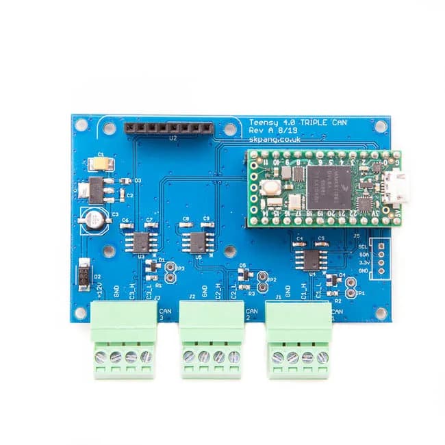 Teensy 4.0 Тройная плата CAN включает Teensy 4.0