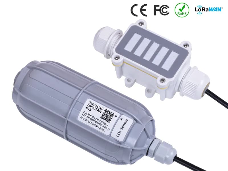 Беспроводной датчик CO2 SenseCAP — LoRaWAN US915 МГц