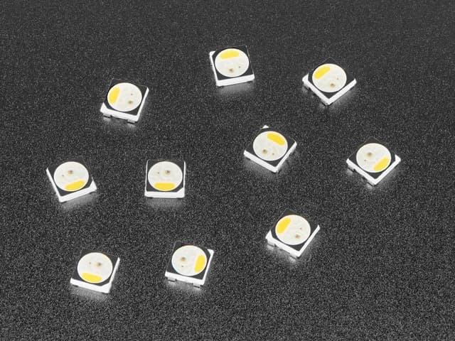 Светодиоды NeoPixel RGBW со встроенным чипом драйвера - теплый белый