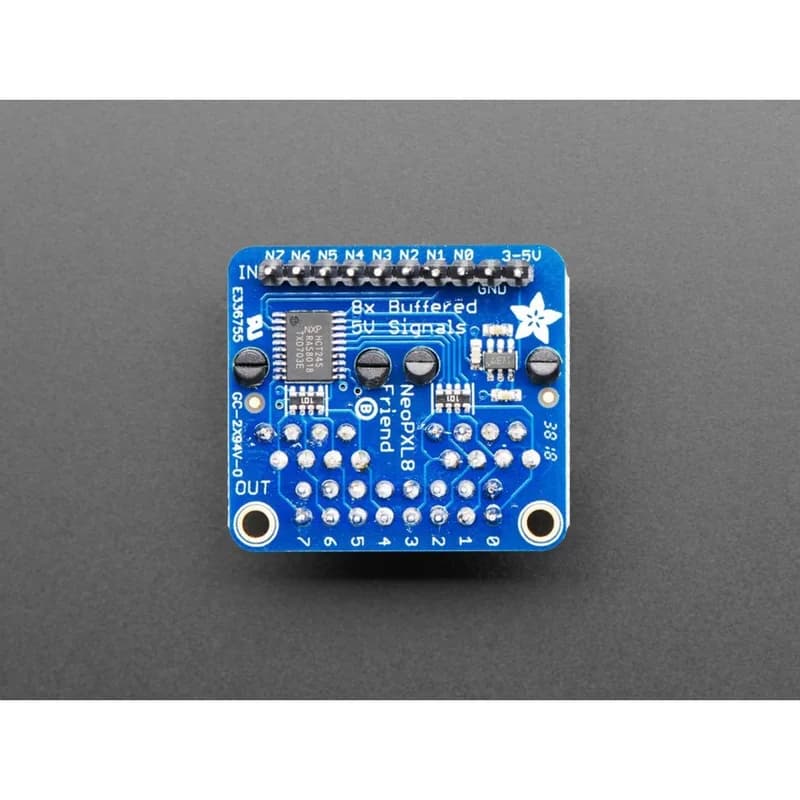 Adafruit NeoPXL8 Friend - 8 нитей NeoPixel Level Shifter