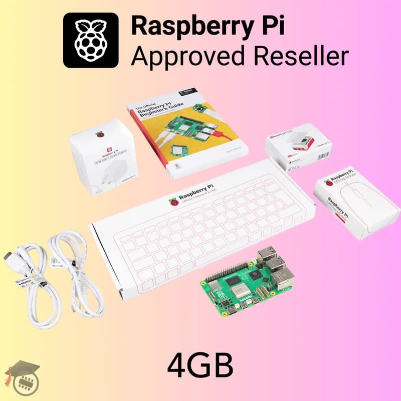 Настольный комплект Pakronics® Raspberry Pi® 5, 4 ГБ