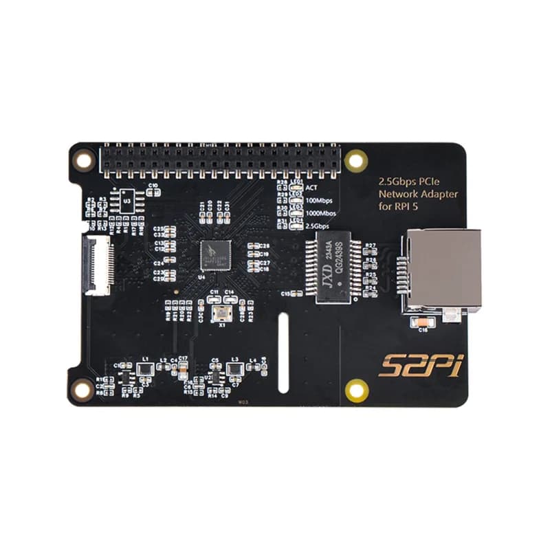 52Pi W03 Сетевой адаптер PCIe 2,5 Гбит/с для Raspberry Pi 5