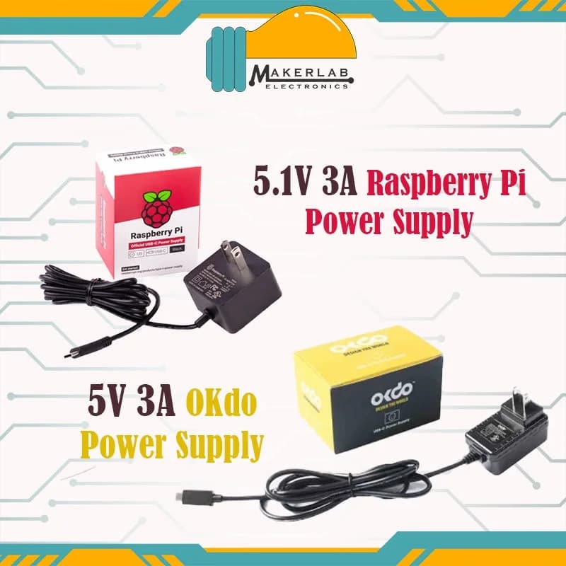 Официальный блок питания Raspberry Pi 5,1 В 3 А USB C