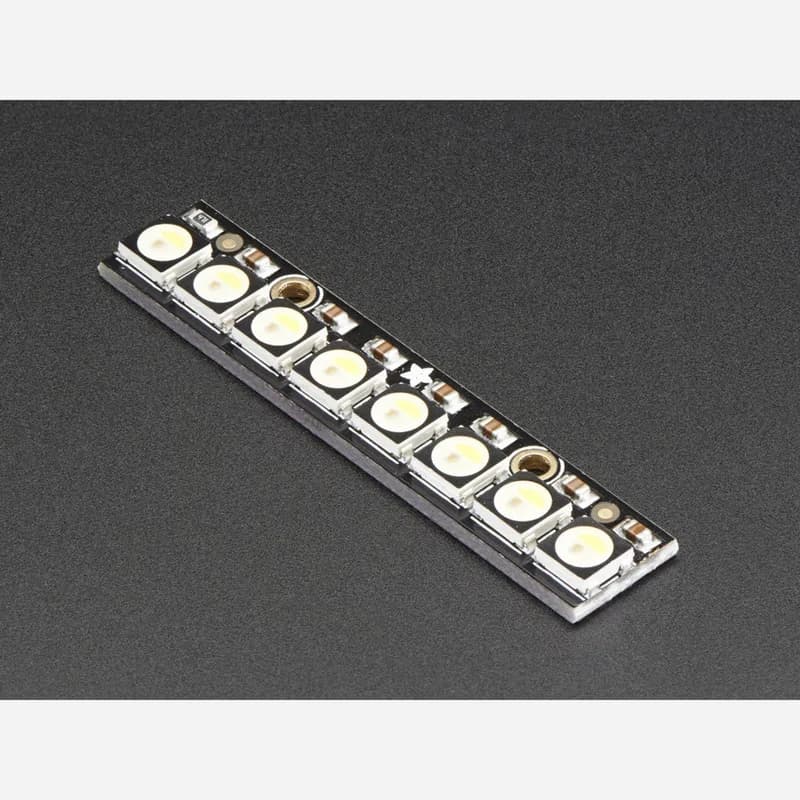 NeoPixel Stick — 8 светодиодов RGBW по 5050 — натуральный белый — ~4500K