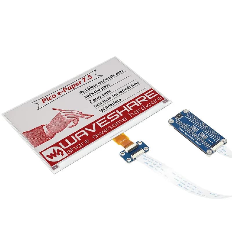 Raspberry Pi Pico 7.5 электронная бумага 800х480