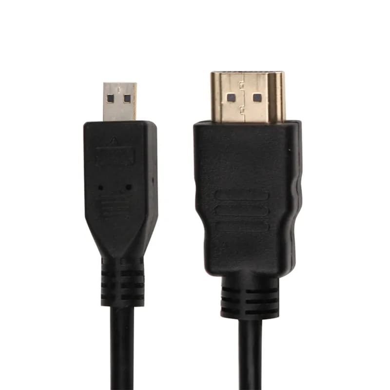 Кабель-переходник Micro-HDMI к HDMI для Raspberry Pi 4B 1,5M 4K Разъем для передачи данных и дисплея