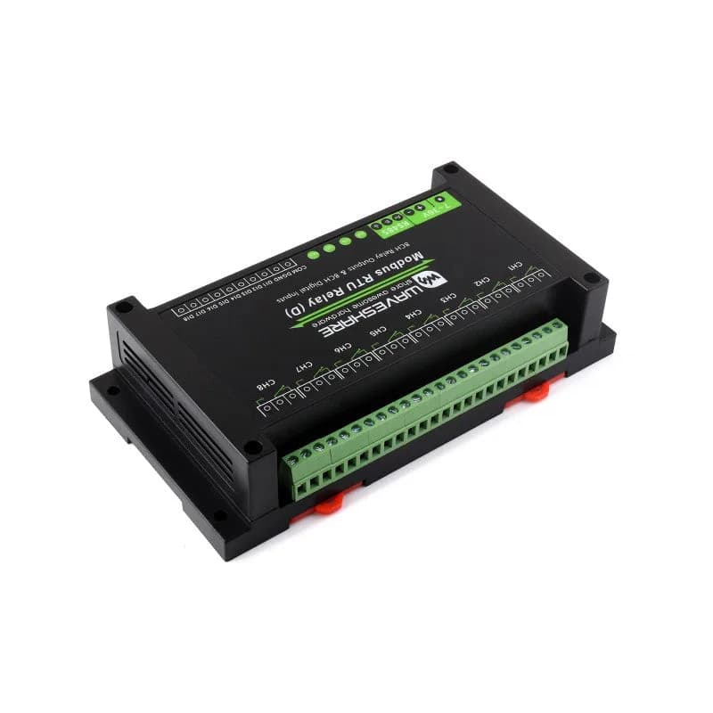 Промышленный 8-канальный релейный модуль Modbus RTU (D) с цифровым входом и интерфейсом RS485