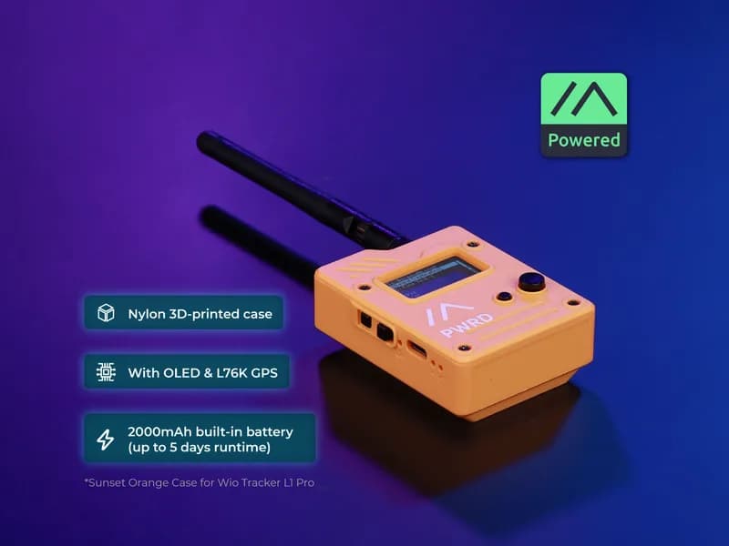 Защитный сетчатый чехол для Wio Tracker L1 Pro (Оранжевый закат)