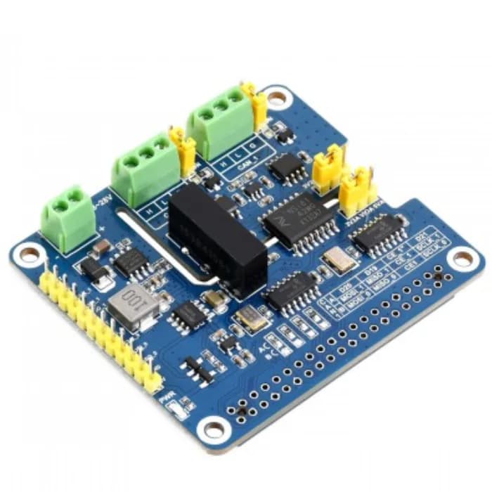 2-канальная плата расширения Waveshare CAN FD HAT Raspberry Pi