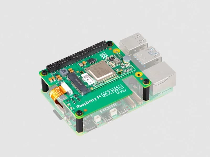 Комплект Raspberry Pi AI с M.2 HAT+ и ускорителем AI Hailo