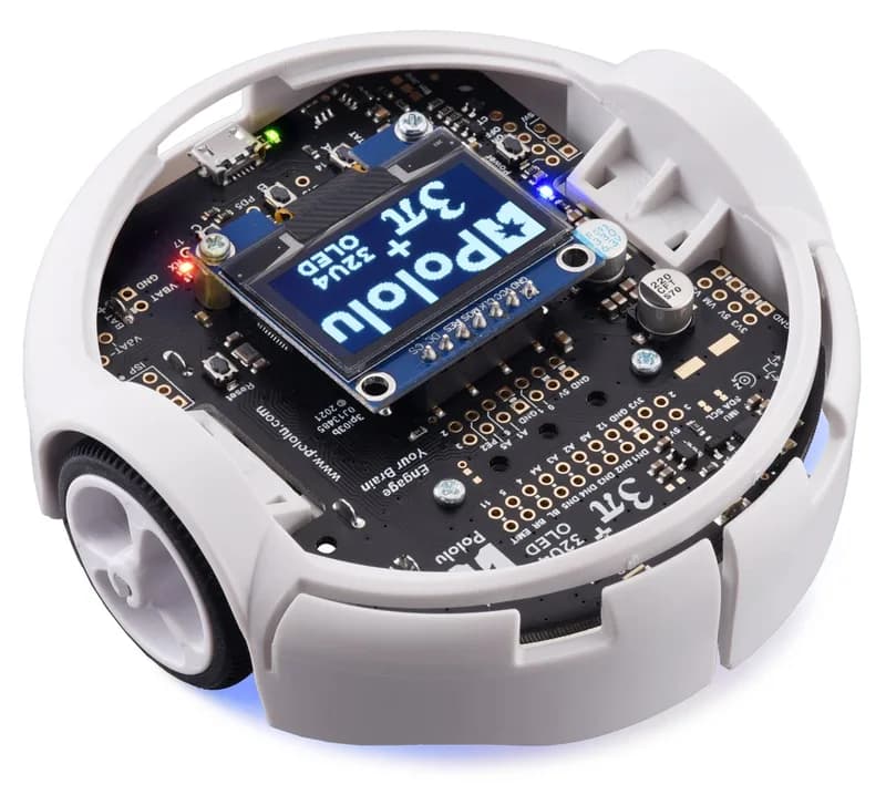 Робот 3pi+ 32U4 OLED (30:1 МП) в сборе