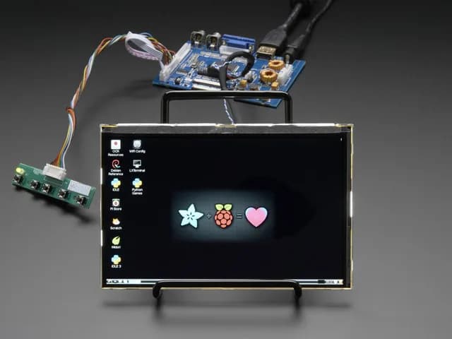 HDMI 4 Pi: 7-дюймовый дисплей и звук, 1280x800 IPS — HDMI/VGA/NTSC/PAL