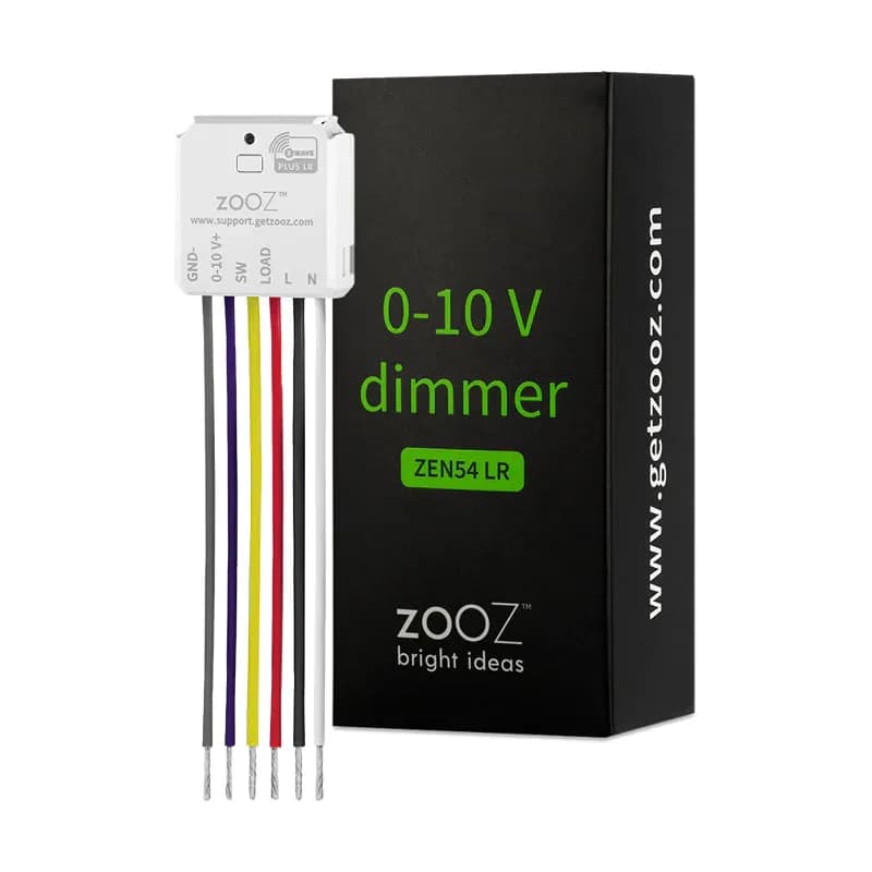 Zooz 700 Series Z-Wave Plus Диммер дальнего действия 0–10 В ZEN54 LR