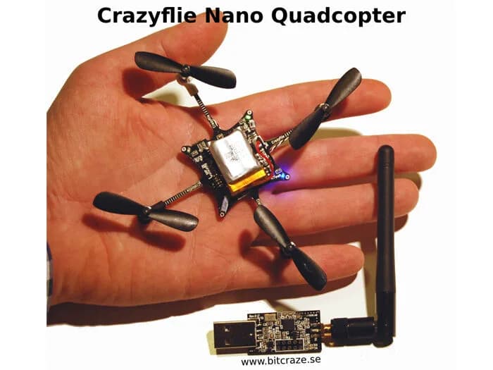 Комплект квадрокоптера Crazyflie Nano 6-DOF с Crazyradio (BC-CFK-01-B)