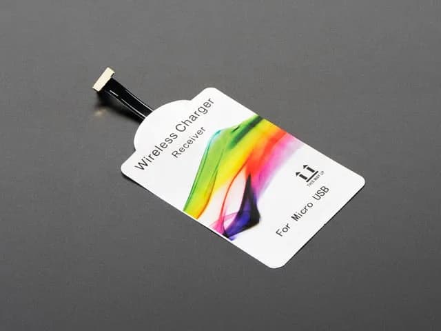 Универсальный модуль беспроводной зарядки Qi — 20 мм, передний разъем MicroUSB