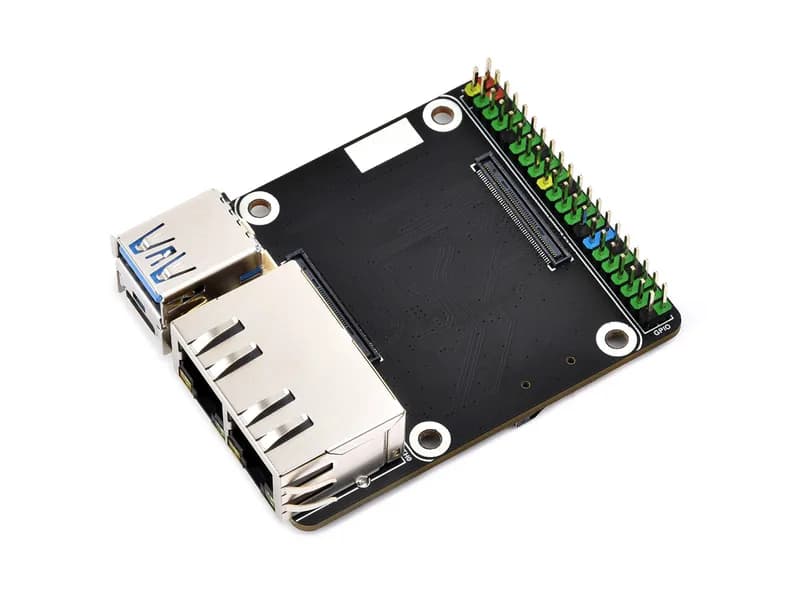 Базовая плата Raspberry Pi CM5 Dual Gigabit Ethernet