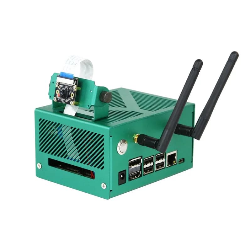 Чехол из зеленого алюминиевого сплава Yahboom для NVIDIA Jetson NANO B01/Xavier NX/TX2 NX/Orin NX SUPER/Orin NANO SUPER