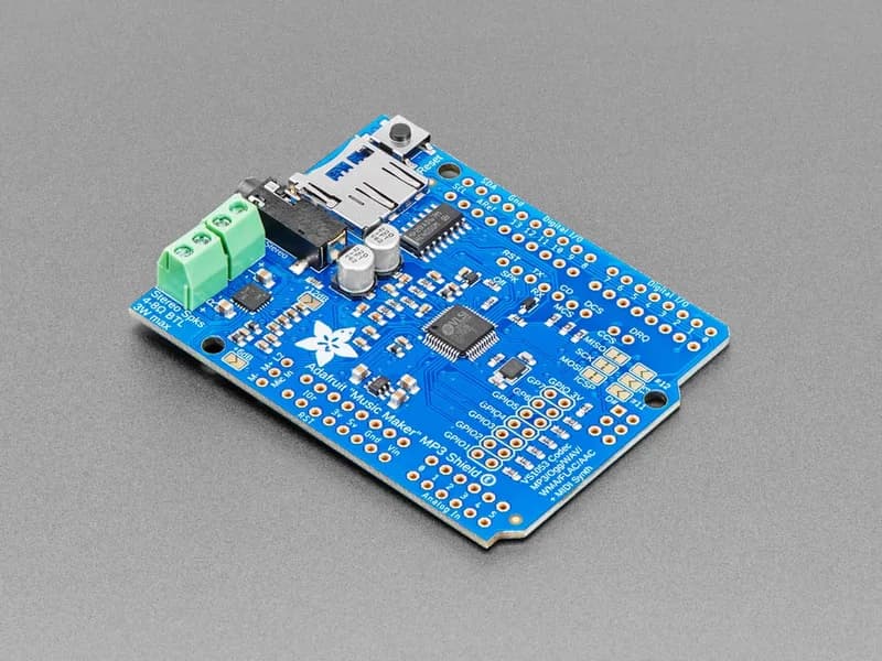 Adafruit "Music Maker" MP3 Shield для Arduino со стереоусилителем 3 Вт v1.0