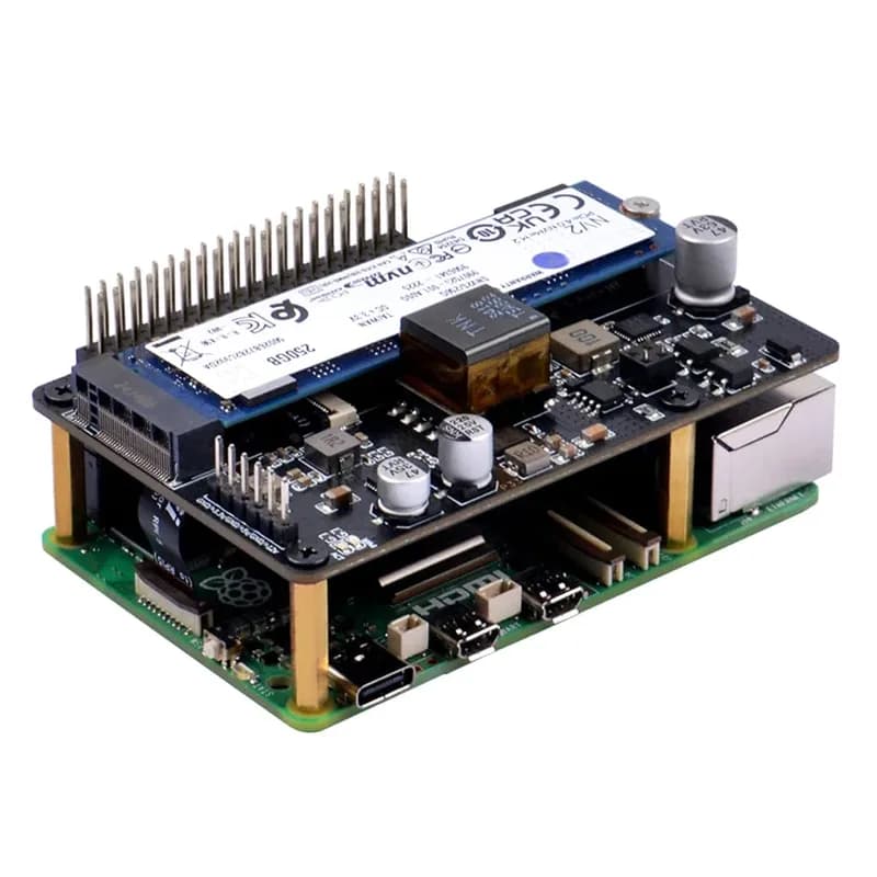 52Pi M.2 NVMe 2280 PoE+ для Raspberry Pi 5