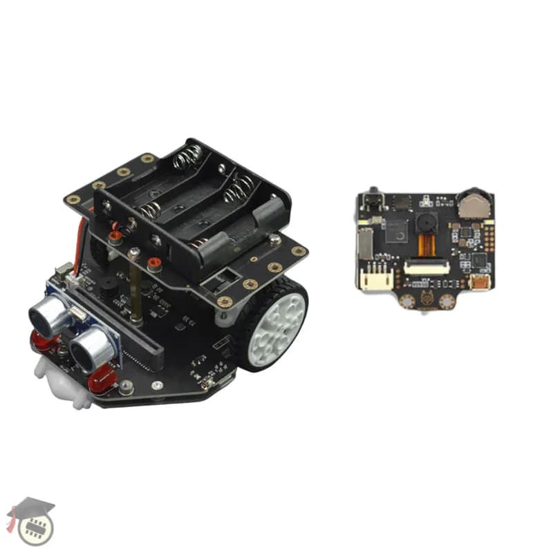 micro:Maqueen Plus V2 (никель-металлгидридная аккумуляторная батарея) с линзами HUSKYLENS