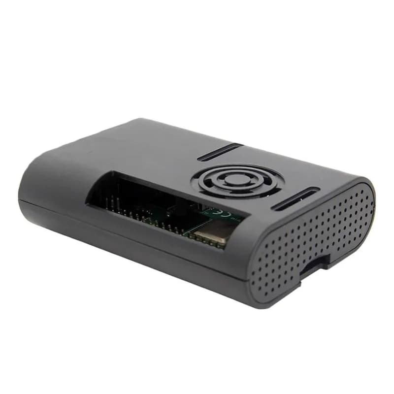 Raspberry Pi 4 ABS черный корпус с вентилятором
