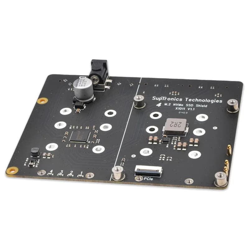 Дополнение SupTronics X1011 Quad-NVMe для Raspberry Pi 5