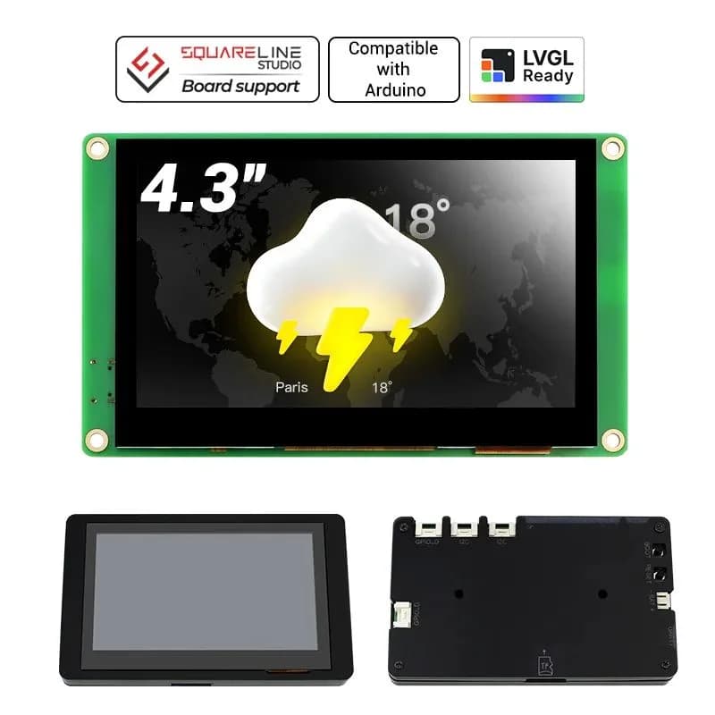 CrowPanel Pico Display-4,3-дюймовый модуль HMI 320*240 TFT ЖК-сенсорный экран с поддержкой RP2040 C/C++/LVGL