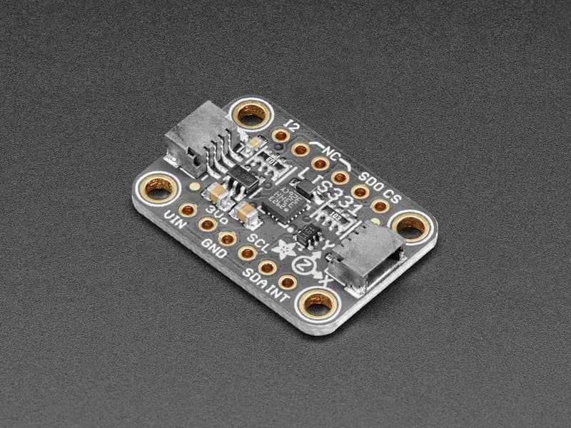 Adafruit LIS331 Трехосевой широкодиапазонный акселерометр ��24 г STEMMA QT / Qwiic