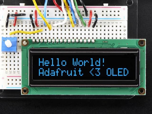 Синий символ OLED 16x2
