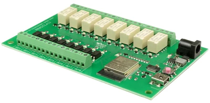 ESP32SR88 - WIFI 8 x 1A relays