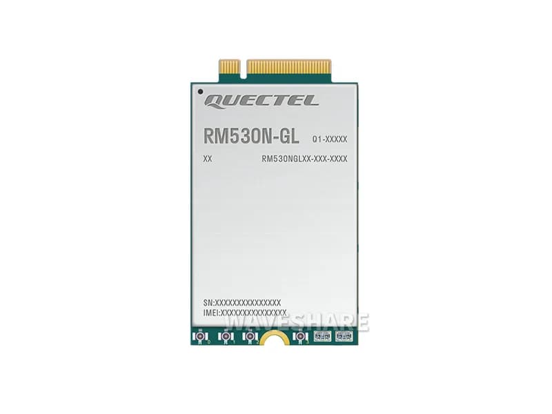 Quectel RM530N-GL Модуль IoT Global Band 5G, модуль 5G Sub-6G и mmWave, форм-фактор M.2 со спецификациями 3GPP 5G Release 16