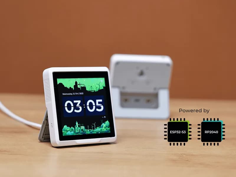 Индикатор SenseCAP D1, платформа для разработки IoT с 4-дюймовым сенсорным экраном на базе ESP32S3 и RP2040